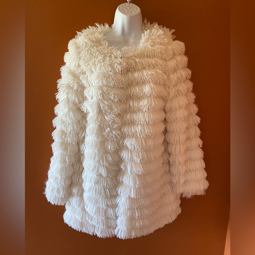 Molly Green faux fur jacket/cardigan